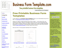 Tablet Screenshot of businessformtemplate.com